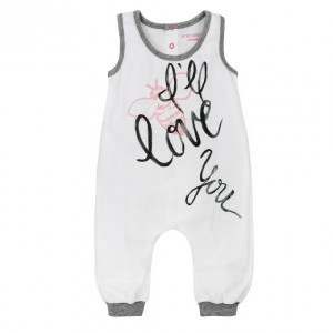 Burt's Bees Baby Girls Ill Love You Coverall  0
